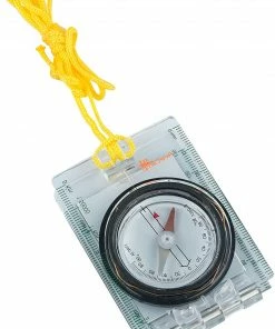 Ace Camp CAMPING FLUORESCENT MAP COMPASS WITH MIRROR