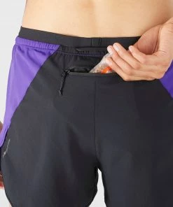 New 🎁 Salomon Kenya CROSS 2IN1 SHORT W 🌟 12 Salomon Kenya CROSS 2IN1 SHORT W