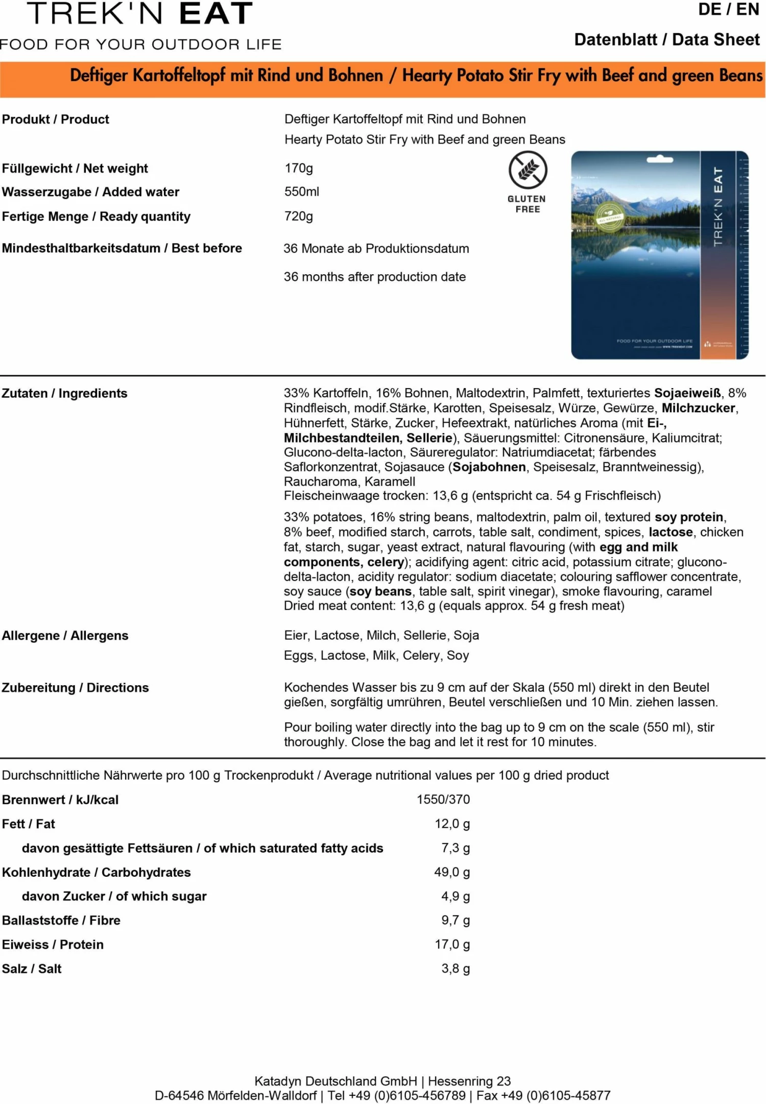 Trek And Eat FOOD & NUTRITION HEARTY POTATO STIR FRY WITH BEEF AND GREEN BEANS