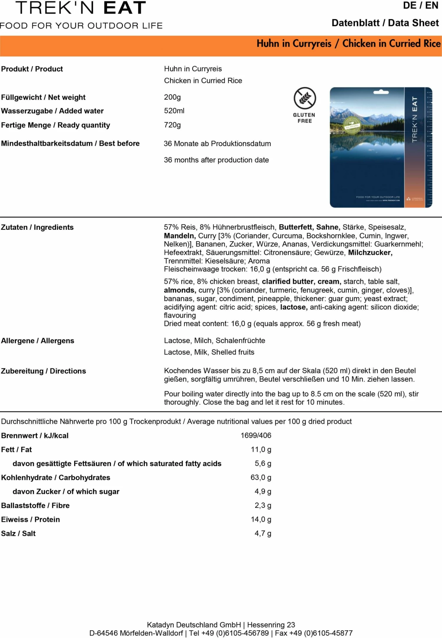 Cheapest ๐ Trek And Eat CHICKEN IN CURRIED RICE FOOD & NUTRITION โ๏ธ 4 Trek And Eat CHICKEN IN CURRIED RICE FOOD & NUTRITION